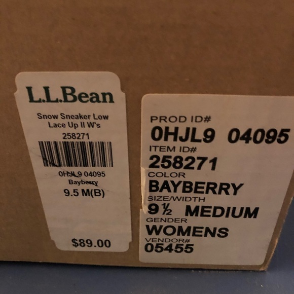 LL Bean snow sneaker, color Bayberry, size 9.5 - Picture 5 of 7
